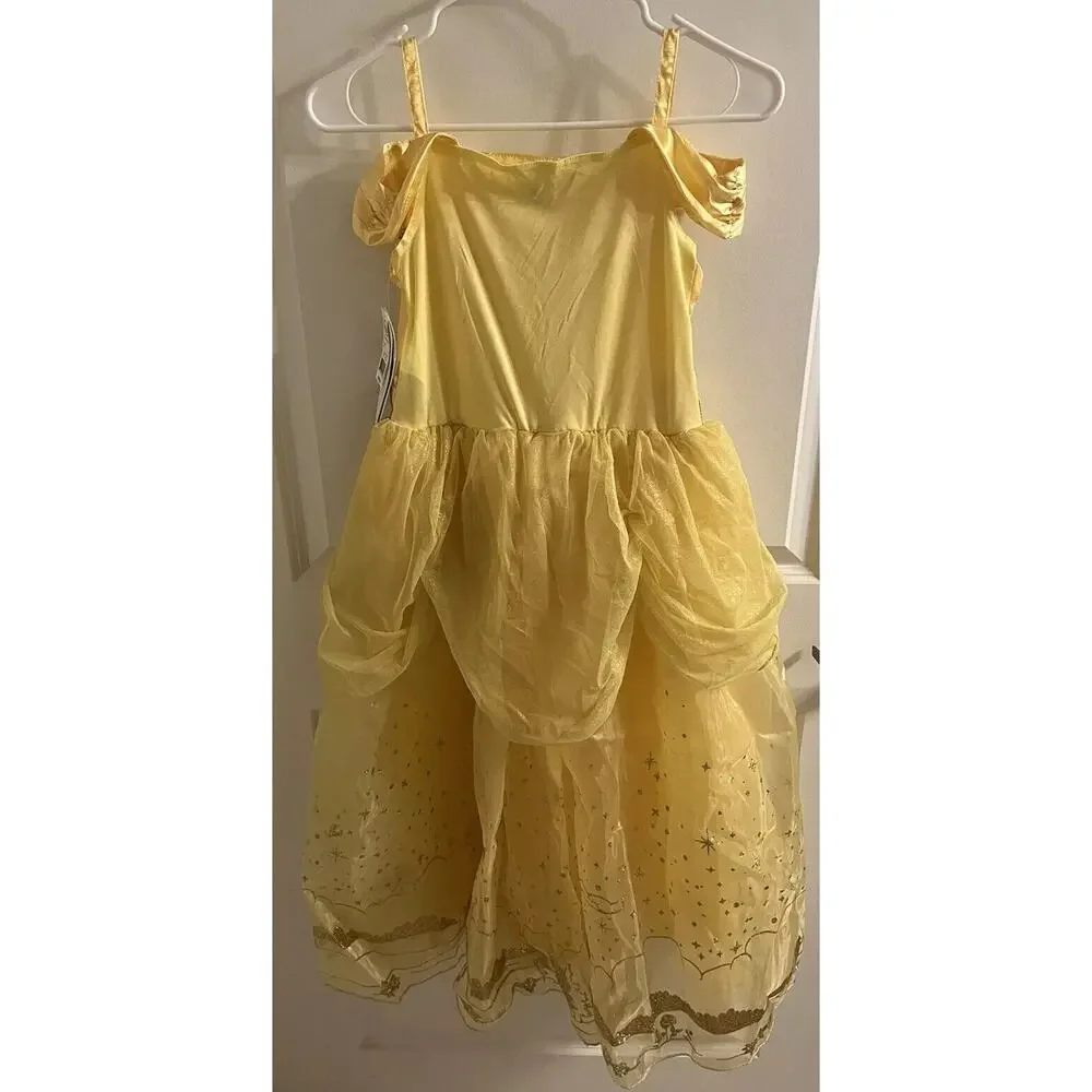 NWT Disney Princess Belle Dress Up Girls Size 9/10 with wand BEAUTY & THE‎ BEAST - Picture 5 of 10